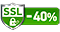 40% discount on SSL certificate Comodo PositiveSSL