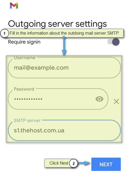 Outgoing Mail Server Parameters
