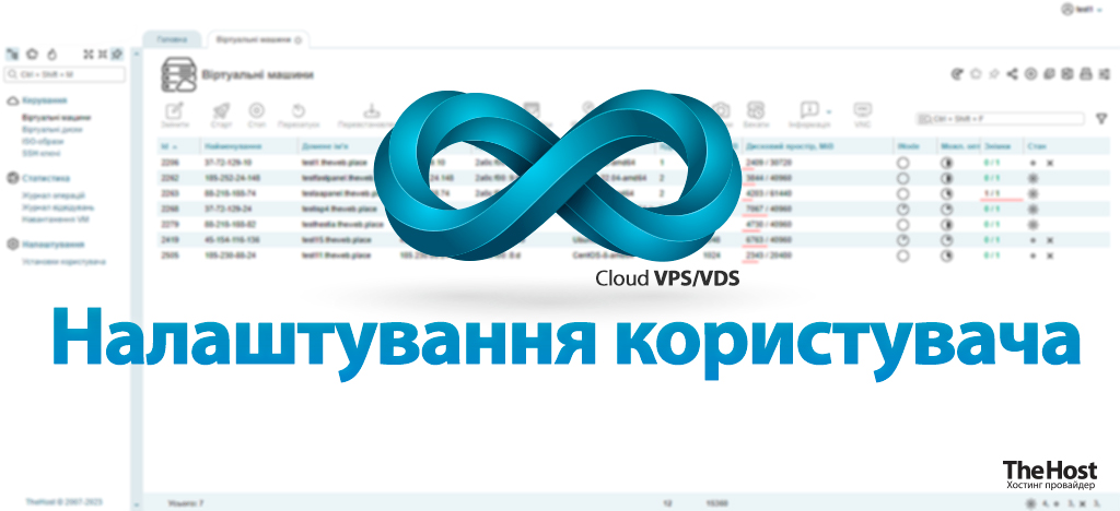 TheHost VM-Cloud User Settings Banner UA